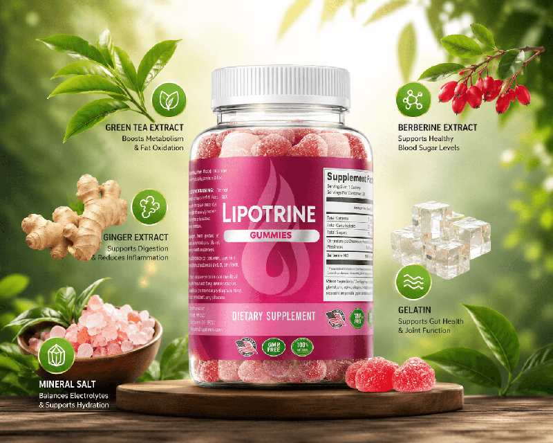 LipoTrine supplement facts label Pure Gelatin Okinawa Salt EGCG Gingerol Berberine